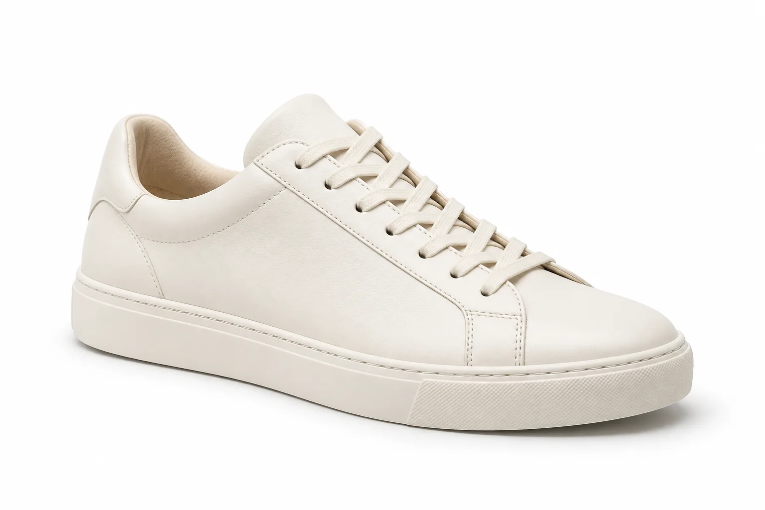 White sneaker on a clean white background.